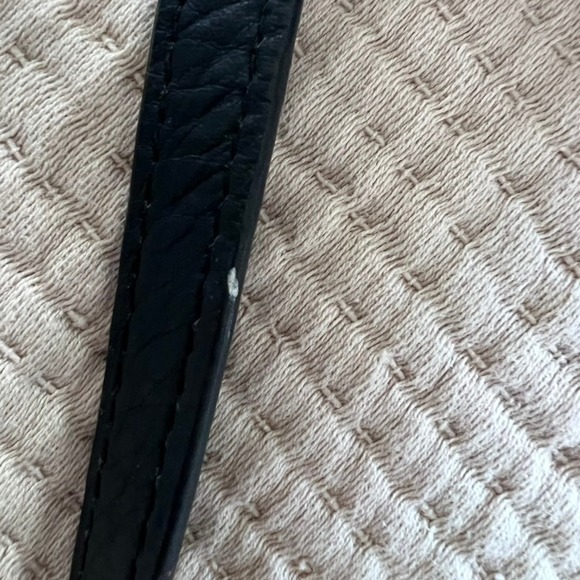 Michael Kors Pebbled Leather Bedford Flap Crossbody Bag Black‎ Silver Zipper - Picture 12 of 14